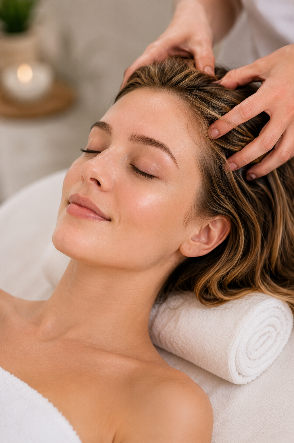 Refreshed and glowing after a treatment